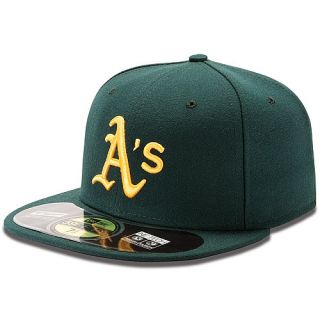 NEW ERA Mens Oakland Athletics Authentic Collection Road 59FIFTY Fitted Cap  