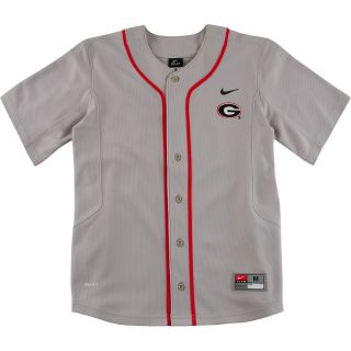 NIKE Youth Georgia Bulldogs Replica Baseball Jersey   Size Large, Grey
