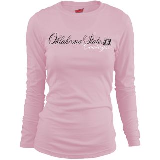 MJ Soffe Girls Oklahoma State Cowboys Long Sleeve T Shirt   Soft Pink   Size