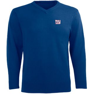 Antigua Mens New York Giants Ambassador Knit V Neck Sweater   Size Medium,