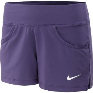 NIKE Womens Victory Tennis Shorts   Size XS/Extra Small, Purple/silver