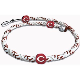 Gamewear Cincinnati Reds Classic Frozen Rope Genuine Baseball Leather Necklace