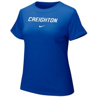 NIKE Womens Creighton Bluejays Short Sleeve T Shirt   Size Xl, Royal