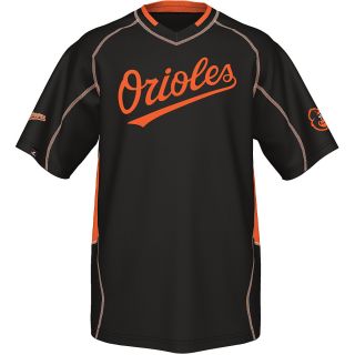 MAJESTIC ATHLETIC Mens Baltimore Orioles Fast Action V Neck T Shirt   Size