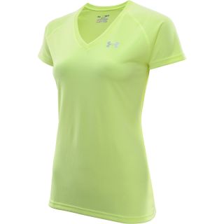 UNDER ARMOUR Womens UA Tech Short Sleeve V Neck T Shirt   Size Xl, X ray/blue