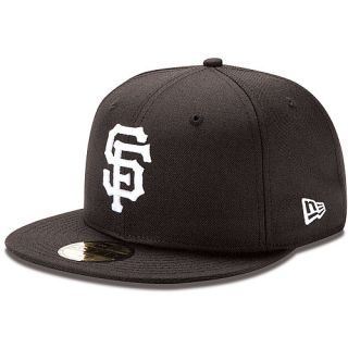NEW ERA Mens San Francisco Giants 59FIFTY Basic Black and White Fitted Cap  