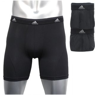 adidas Sport Performance CL 2 Pack Boxer Brief   Size Small, Black/black