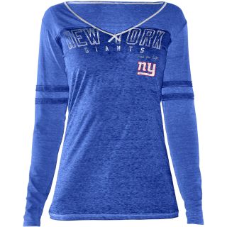 Touch By Alyssa Milano Womens New York Giants Gridiron Long Sleeve T Shirt  