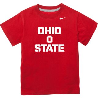 NIKE Youth Ohio State Buckeyes Practice Short Sleeve T Shirt   Size Small, Red