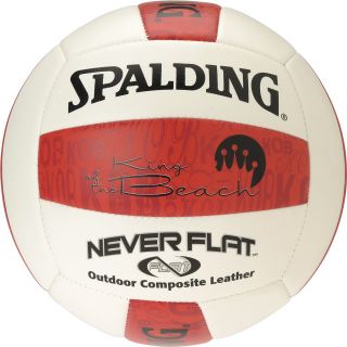 Spalding King of the Beach Never Flat Volleyball, Red