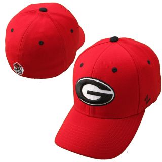 Zephyr Georgia Bulldogs DH Fitted Hat   Red   Size 7, Georgia Bulldogs