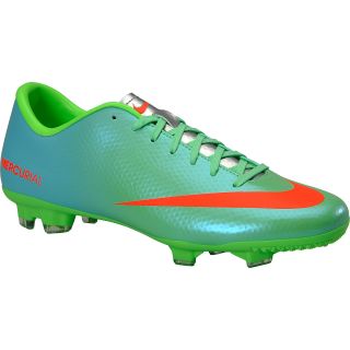 NIKE Mens Mercurial Victory IV FG Low Soccer Cleats   Size 11, Lime Green