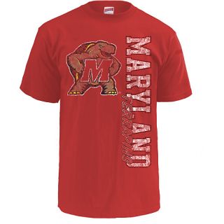 MJ Soffe Mens Maryland Terrapin T Shirt   Size Large, Maryland Terrapins Red