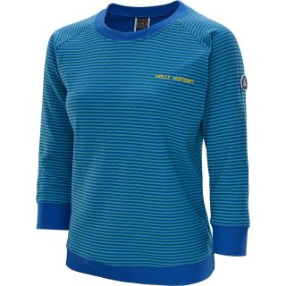 HELLY HANSEN Womens Skagen 3/4 Sleeve T Shirt   Size Medium, Sea Blue