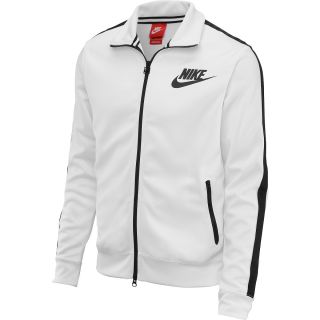 NIKE Mens Logo Track Jacket   Size Medium, White/black