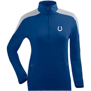 Antigua Womens Indianapolis Colts Succeed Front Fleece Half Zip Pullover  