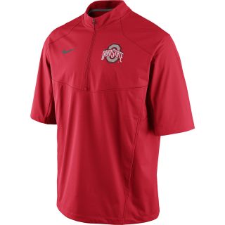 NIKE Mens Ohio State Buckeyes Short Sleeve Hot Jacket   Size 2xl, Red