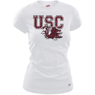 MJ Soffe Womens South Carolina Gamecocks T Shirt   White   Size Medium, South