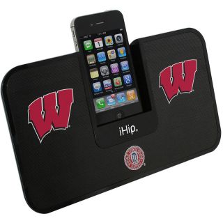 iHip Wisconsin Badgers Portable Premium Idock with Remote Control (HPCWISIDP)