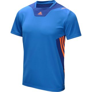 adidas Mens Predator Soccer Training Jersey   Size Small, Blue Beauty/orange