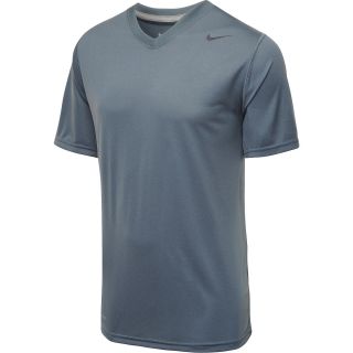 NIKE Mens Legend V Neck Short Sleeve T Shirt   Size Small, Armory Slate/grey