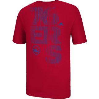 adidas Mens Philadelphia 76ers Written Out Short Sleeve T Shirt   Size Medium,