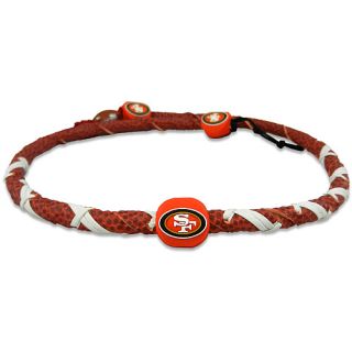 Gamewear San Francisco 49ers Classic Spiral Genuine Football Leather Necklace