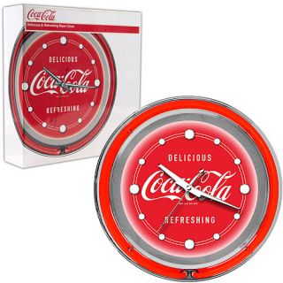 Trademark Global Coca Cola Neon Clock   Delicious Refreshing Design with Two