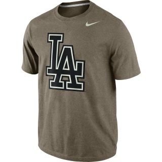 NIKE Mens Los Angeles Dodgers MLB Seasonal Logo Tri Blend Short Sleeve T Shirt
