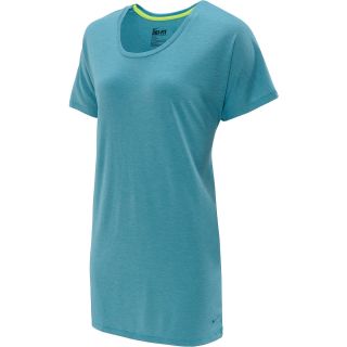 NIKE Womens Club Boyfriend Short Sleeve T Shirt   Size M/l, Aquamarine/blue