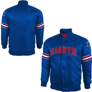 Kids New York Giants Varsity Snap Jacket (STARTER)   Size Medium