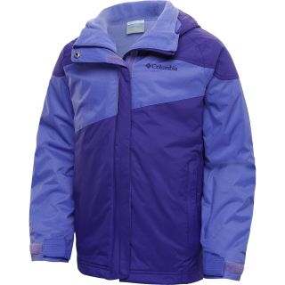 COLUMBIA Girls Powder Alley Interchange Jacket   Size 2xs, Hyper Purple