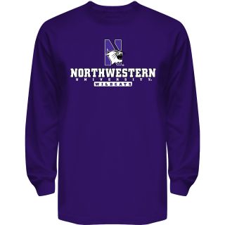 T SHIRT INTERNATIONAL Mens Northwestern Wildcats Reload Long Sleeve T Shirt  