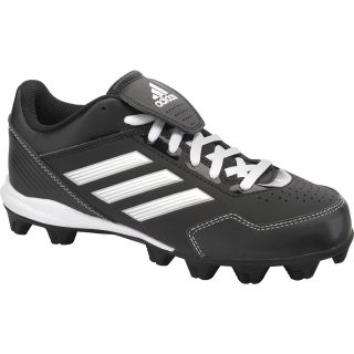 adidas Boys Wheelhouse MD Low Baseball Cleats   Size 5.5, Black/white