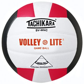 Tachikara Indoor Volleyball Lite, Scarlet/white/black (SVMNC.SWB)