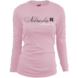 MJ Soffe Girls Nebraska Cornhuskers Long Sleeve T Shirt   Soft Pink   Size