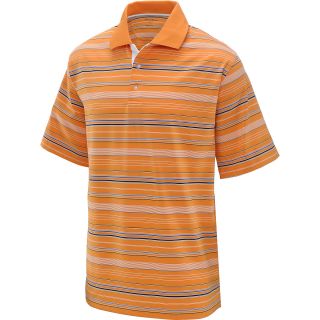TOMMY ARMOUR Mens Striped Short Sleeve Golf Polo   Size Xl, Sun Orange