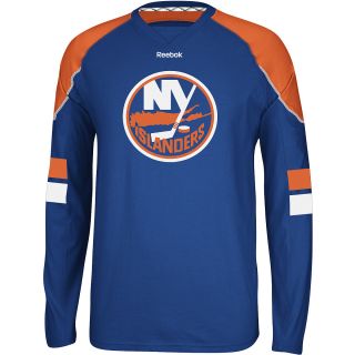 REEBOK Mens New York Islanders Team Color Jersey Replica Long Sleeve T Shirt  