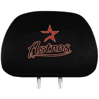Team ProMark Houston Astros Headrest Cover in Black Features Embroidered Team