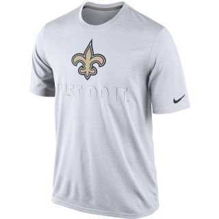 NIKE Mens New Orleans Saints Legend Just Do It Dri FIT Short Sleeve T Shirt  