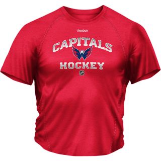 REEBOK Mens Washington Capitals Authentic Elite Speedwick Short Sleeve T Shirt