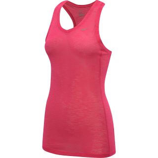 NIKE Womens Breeze Running Tank   Size Large, Pink Force/red