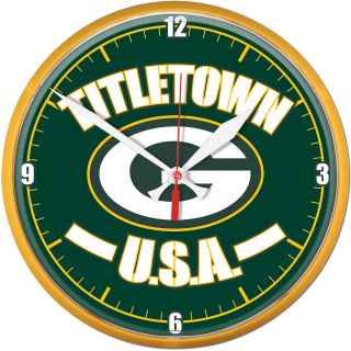 Wincraft Greenbay Packers Titletown Usa Round Clock (2724018)