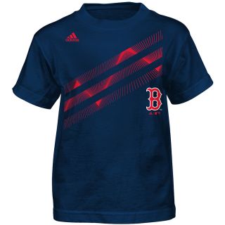 adidas Youth Boston Red Sox Laser Field Short Sleeve T Shirt, Ages 4 7   Size 4