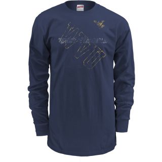 MJ Soffe Mens West Virginia Mountaineers Long Sleeve T Shirt   Size Large, Wv