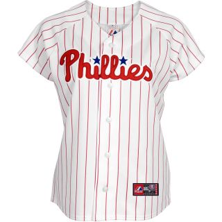 Majestic Athletic Philadelphia Phillies Chase Utley Womens Replica Home Jersey