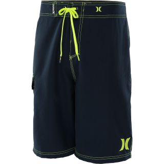 HURLEY Mens One & Only Boardshorts   Size 34reg, Navy/yellow
