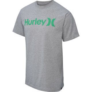 HURLEY Mens One & Only Classic Short Sleeve T Shirt   Size Xl, Heather Grey
