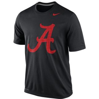NIKE Mens Alabama Crimson Tide Dri FIT Hypercool Legend Short Sleeve T Shirt  