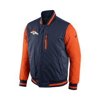 NIKE Mens Denver Broncos Full Zip Padded Reversible Defender Jacket   Size